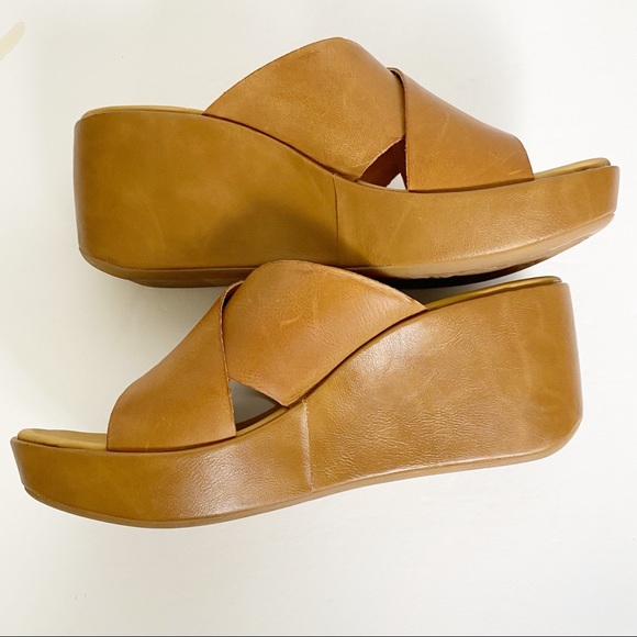 korks madera platform wedge
